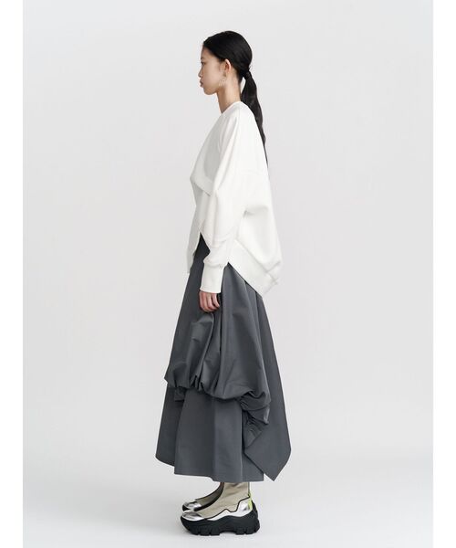 ワイドパンツ パンツ ASYMME LAYERED BALLOON PT / アシメレイヤードバルーンパンツ レディースの画像