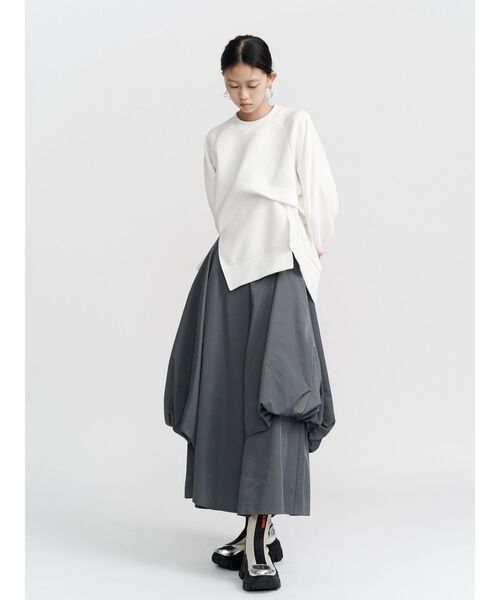 ワイドパンツ パンツ ASYMME LAYERED BALLOON PT / アシメレイヤードバルーンパンツ レディースの画像