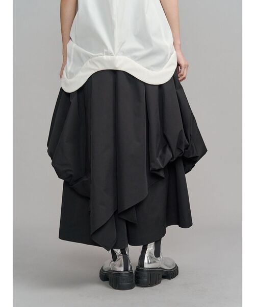 OMMO バルーンギャザーパンツ　un3d UN3D.（アンスリード） パンツ ASYMME LAYERED BALLOON PT / アシメ