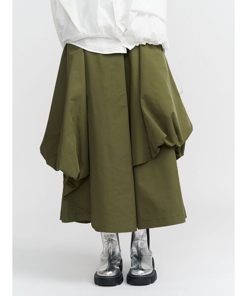 ワイドパンツ パンツ ASYMME LAYERED BALLOON PT / アシメレイヤードバルーンパンツ レディースの画像