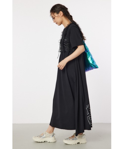 「RODEO CROWNS WIDE BOWL」 Tシャツワンピース FREE ライトカーキ レディース_画像3