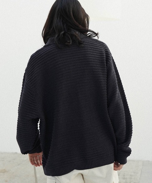 「WYM LIDNM」 長袖ニット M ベージュ メンズ_画像6