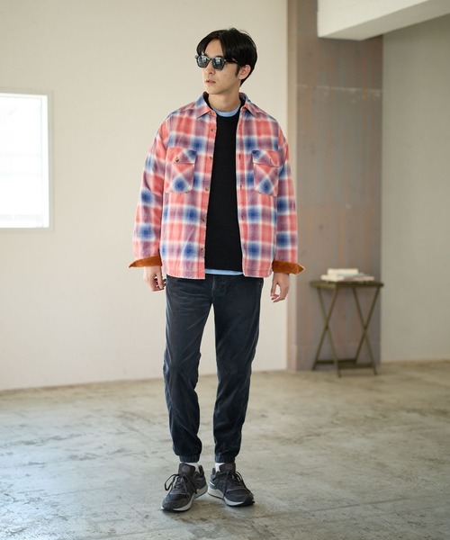 「BAYFLOW」 コーデュロイパンツ MEDIUM グリーン メンズ_画像2