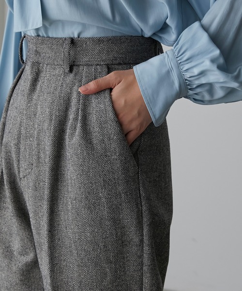 「BONLECILL noir」 パンツスーツ M ベージュ レディース_画像7