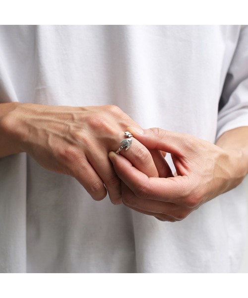 「ジョジョの奇妙な冒険」 リング #11 シルバー メンズ_画像8