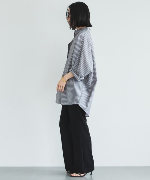 パンツ 多機能センターシームソフトリブパンツ レディースの画像