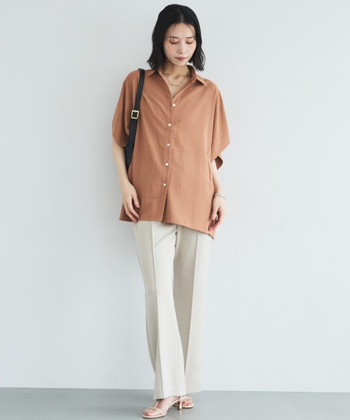 パンツ 多機能センターシームソフトリブパンツ レディースの画像