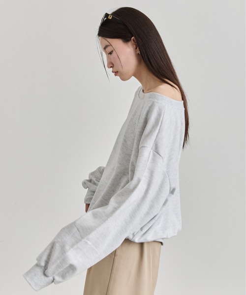 トップス BY Studio Doe One Shoulder Sweatshirt NUJOH tシャツ One Shoulder Sweat Top / ワンショルダーウェット