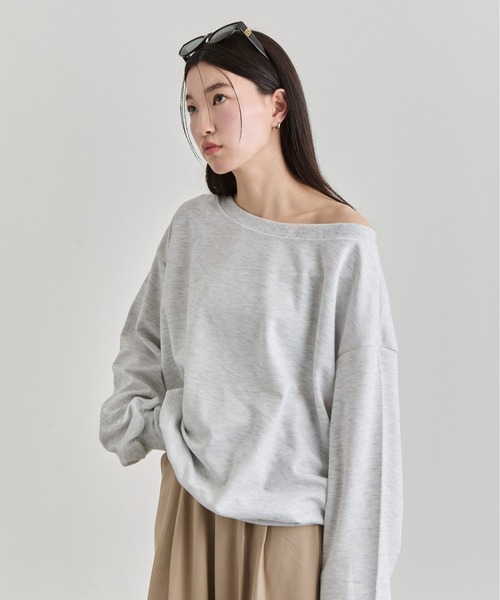 トップス BY Studio Doe One Shoulder Sweatshirt NUJOH tシャツ One Shoulder Sweat Top / ワンショルダーウェット