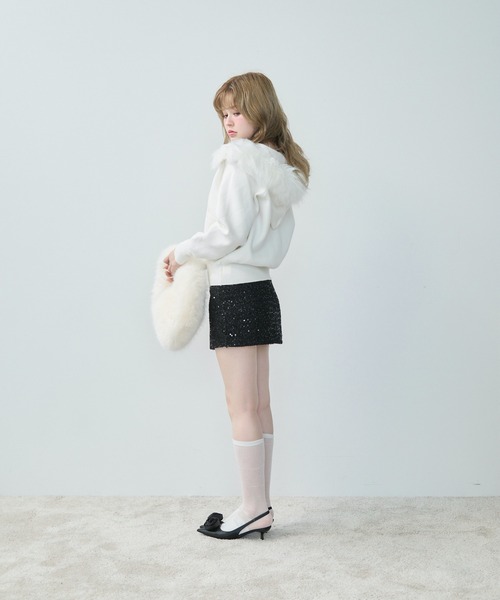 「TITTY&CO.」 ミニスカート FREE アイボリー レディース_画像8
