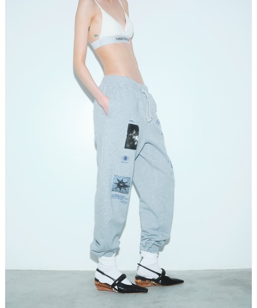 「THINGS THAT MATTER」 スウェットパンツ 2 アイボリー レディース_画像4