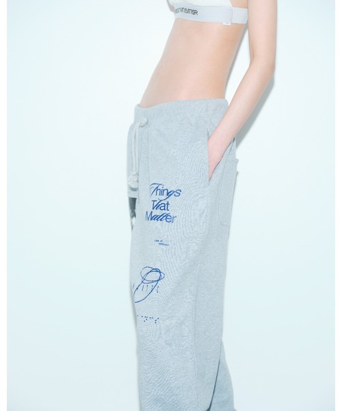 「THINGS THAT MATTER」 スウェットパンツ 2 アイボリー レディース_画像5