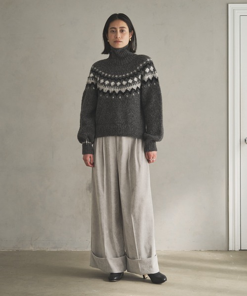 「Audrey and John Wad」 パンツ M ネイビー レディース_画像7