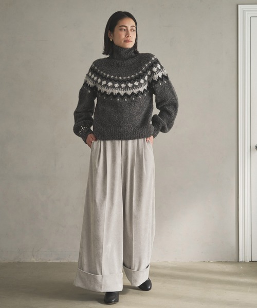 「Audrey and John Wad」 パンツ M ネイビー レディース_画像8