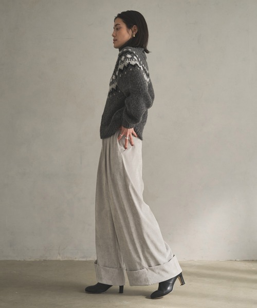 「Audrey and John Wad」 パンツ M ネイビー レディース_画像9