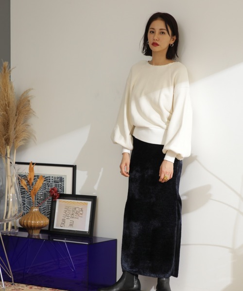 「mici」 タイトスカート ONE SIZE ネイビー レディース_画像2