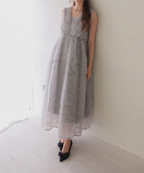 【美品】Dorry Doll フリルチュールドレス Dorry Doll（ドリードール） ドレス フリルチュールドレス : ZOZOTOWN