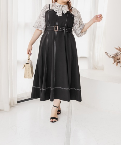 「CLETTE」 サロペットスカート 4L アイボリー レディース_画像4