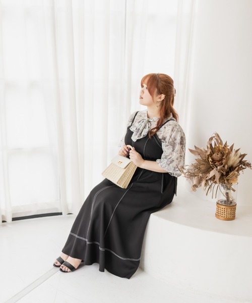 「CLETTE」 サロペットスカート 4L アイボリー レディース_画像5