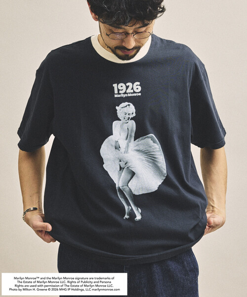aa mirano ☆マリリンモンローVネック7部丈Tシャツ デラクア 301-shop_longt8063