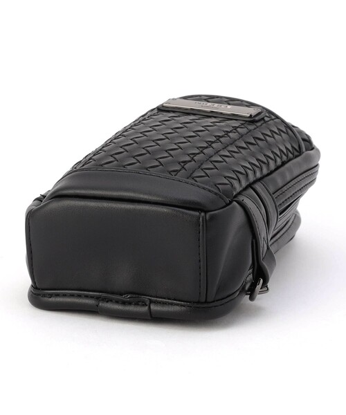 「新品未使用品」Golfickers黒ボディバッグ・ポーチ NICOLE selection（ニコル セレクション） ウエストポーチ メッシュ