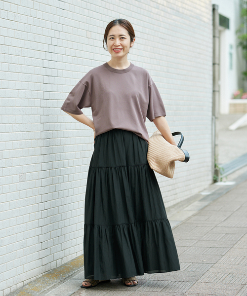 サマーニット ニット セーター ニットTシャツ レディースの画像