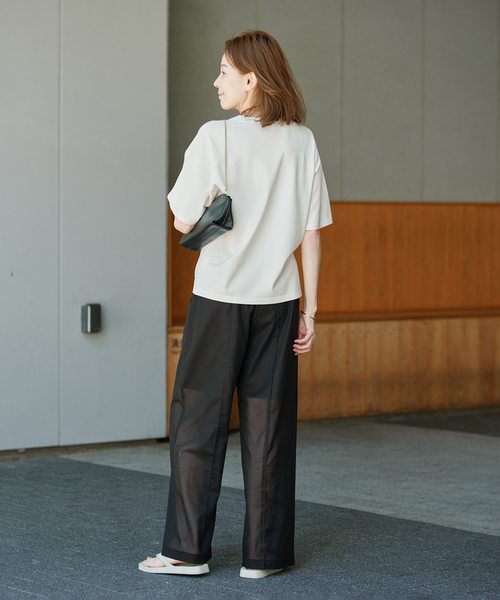 サマーニット ニット セーター ニットTシャツ レディースの画像