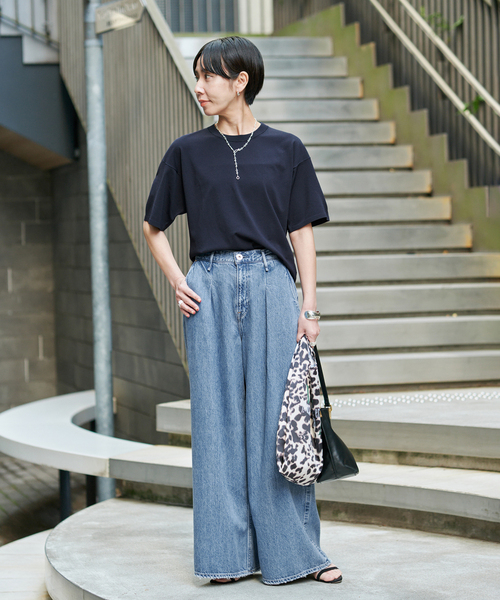 サマーニット ニット セーター ニットTシャツ レディースの画像