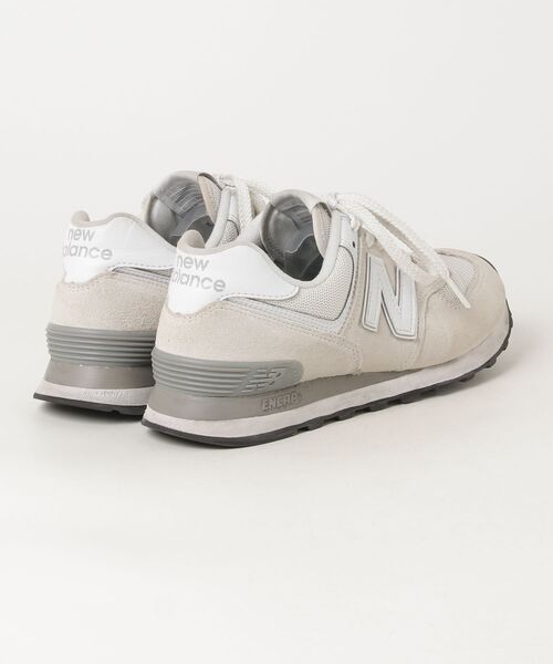 「New Balance」 ローカットスニーカー 24.5cm ベージュ レディース_画像2