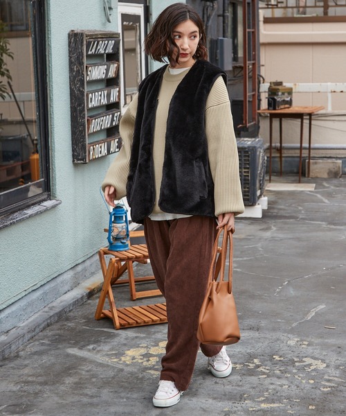 「BARK MANHATTAN」 長袖ニット M ブラック メンズ_画像3