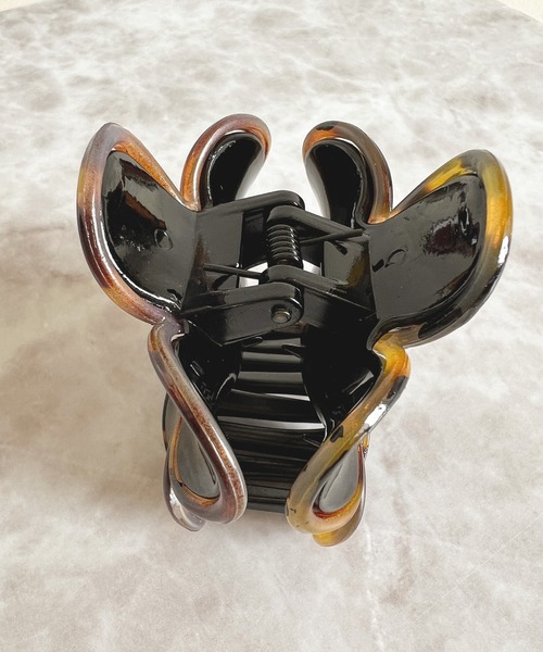 DiamondHearts（ダイヤモンドハーツ） ヘアクリップ べっ甲風フラワー