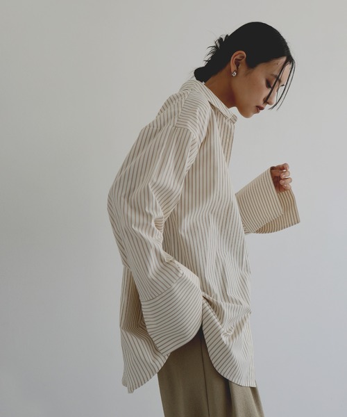「hellam」 長袖シャツ FREE アイボリー レディース_画像5