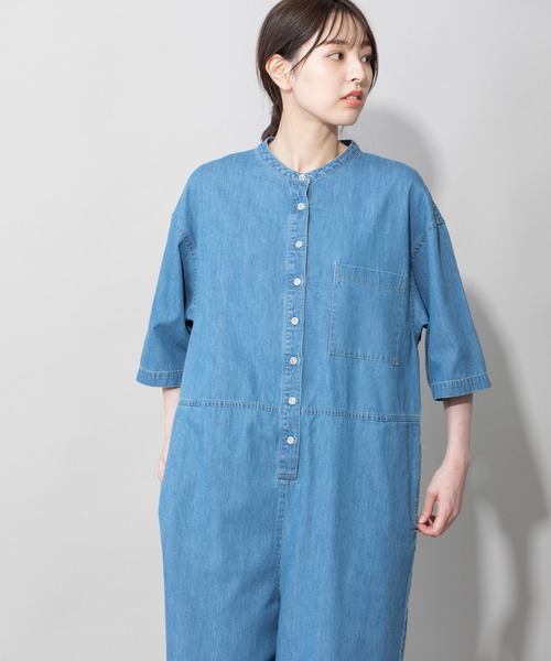 「Munich」 オールインワン M ネイビー レディース_画像7