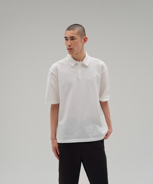 ニューバランス　ホワイトアイスコットンポロシャツ　凛様 New Balance（ニューバランス） 半袖ポロシャツ LARGE ホワイト メンズ