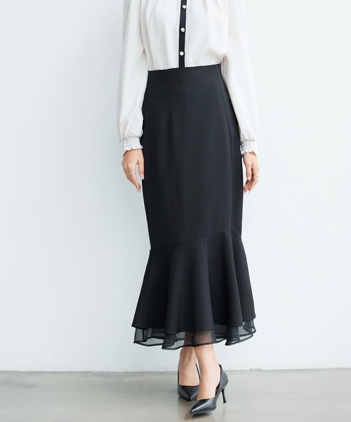 「SAISON DE PAPILLON」 ロングスカート L ベージュ レディース_画像6