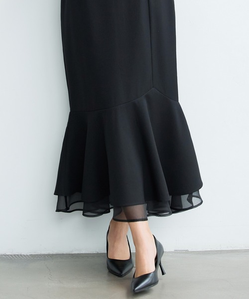 「SAISON DE PAPILLON」 ロングスカート L ベージュ レディース_画像8