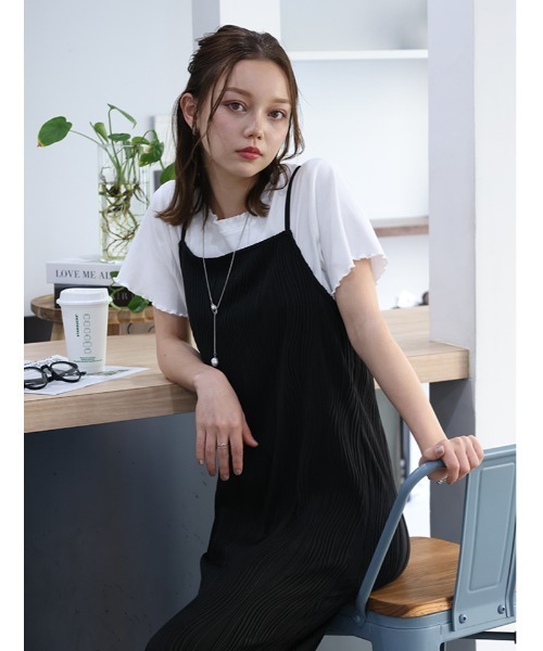 fifth（フィフス） ワンピース ウェーブジャガードキャミワンピース