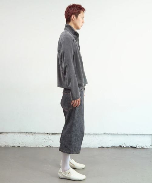 NVRFRGT（ネヴァーフォーゲット） ワイドパンツ ハーフパンツ ジーンズ
