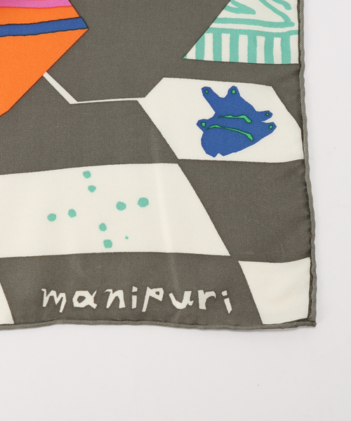 スカーフ バンダナ manipuri / マニプリ 88*88 シャングリラ レディースの画像