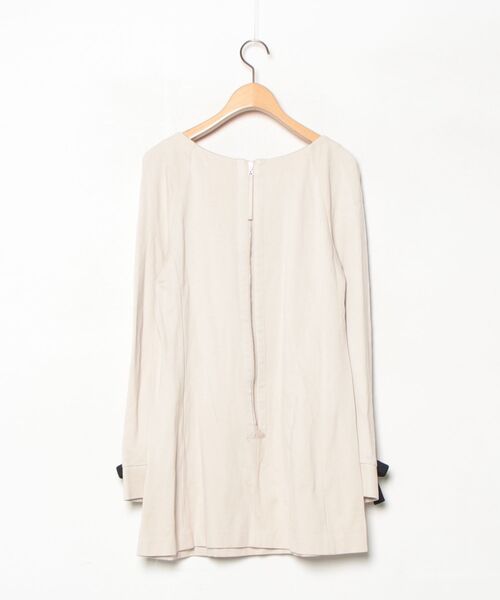 「TO BE CHIC」 長袖ワンピース 42 ベージュ レディース_画像2