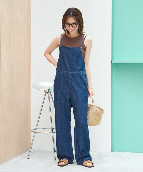 「FREAK'S STORE」 オーバーオール MEDIUM ブルー レディース_画像5