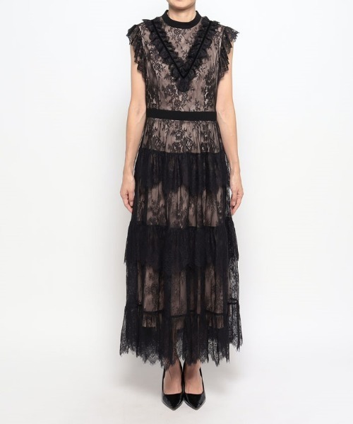 「LOULOU WILLOUGHBY」 ノースリーブワンピース 1 ブラック レディース_画像8
