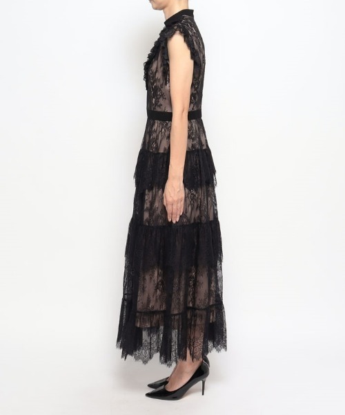 「LOULOU WILLOUGHBY」 ノースリーブワンピース 1 ブラック レディース_画像9