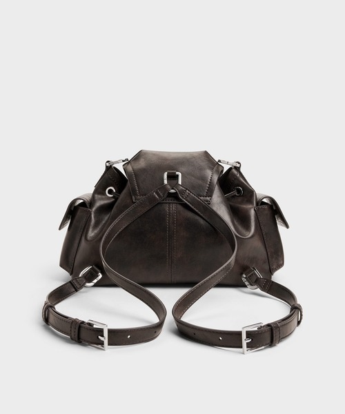 チャールズアンドキース　Noane ノアン サイドポケット バケットバッグ CHARLES ＆ KEITH（チャールズ&キース） ショルダーバッグ バッグ