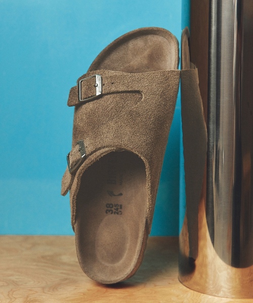 「BIRKENSTOCK」 デッキシューズ 39 チャコールグレー メンズ_画像4