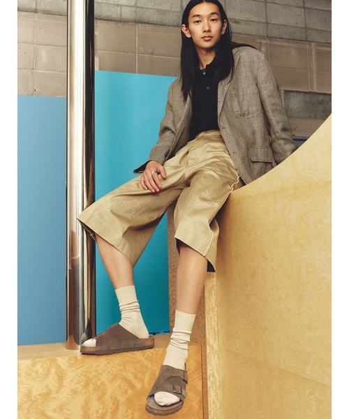 「BIRKENSTOCK」 デッキシューズ 39 チャコールグレー メンズ_画像5