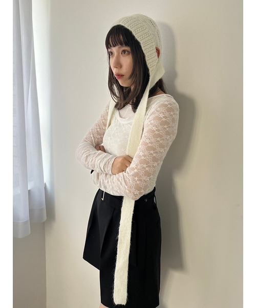 「LILY BROWN」 長袖カットソー FREE ホワイト レディース_画像4
