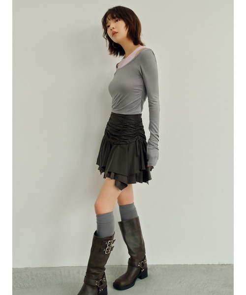 「LILY BROWN」 長袖カットソー FREE ホワイト レディース_画像5
