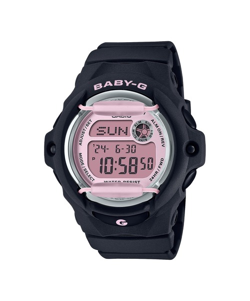 BABY-G 「BABY-G」 デジタル腕時計 FREE ブラック×ピンク レディース