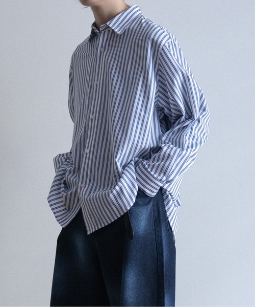 「Casper John」 長袖シャツ S グレー メンズ_画像4